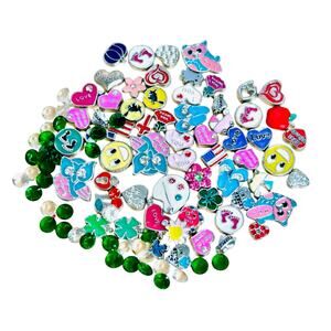 60+ pcs Floating Charms for Glass Living Memory Lockets Fun Mixed Lot